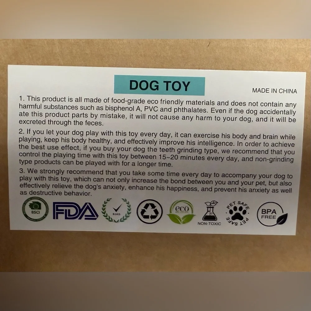Large dog treat dispensing rolling bone toy Orange giggling sound $120 new